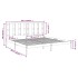Estructura de cama madera maciza de pino marrón miel 200x200