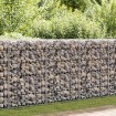 Cesta de muro de gaviones acero galvanizado 200x30x100 cm