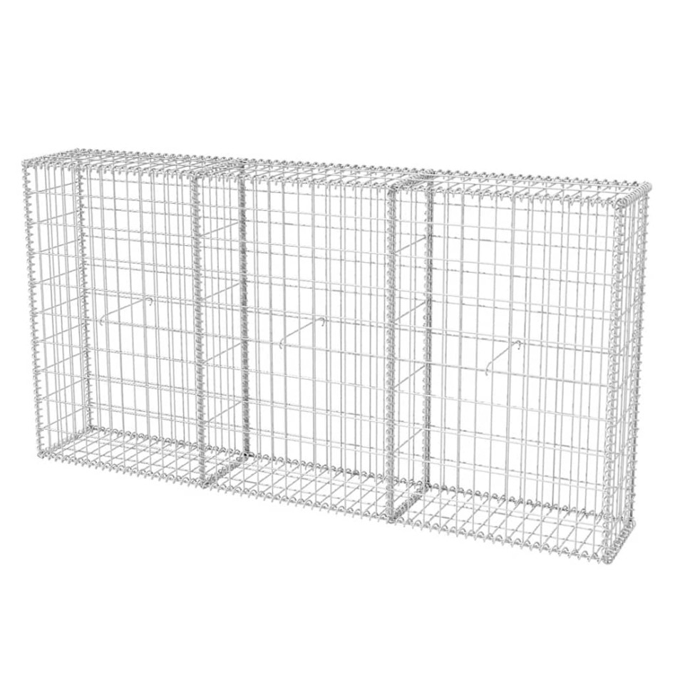 Cesta de muro de gaviones acero galvanizado 200x30x100