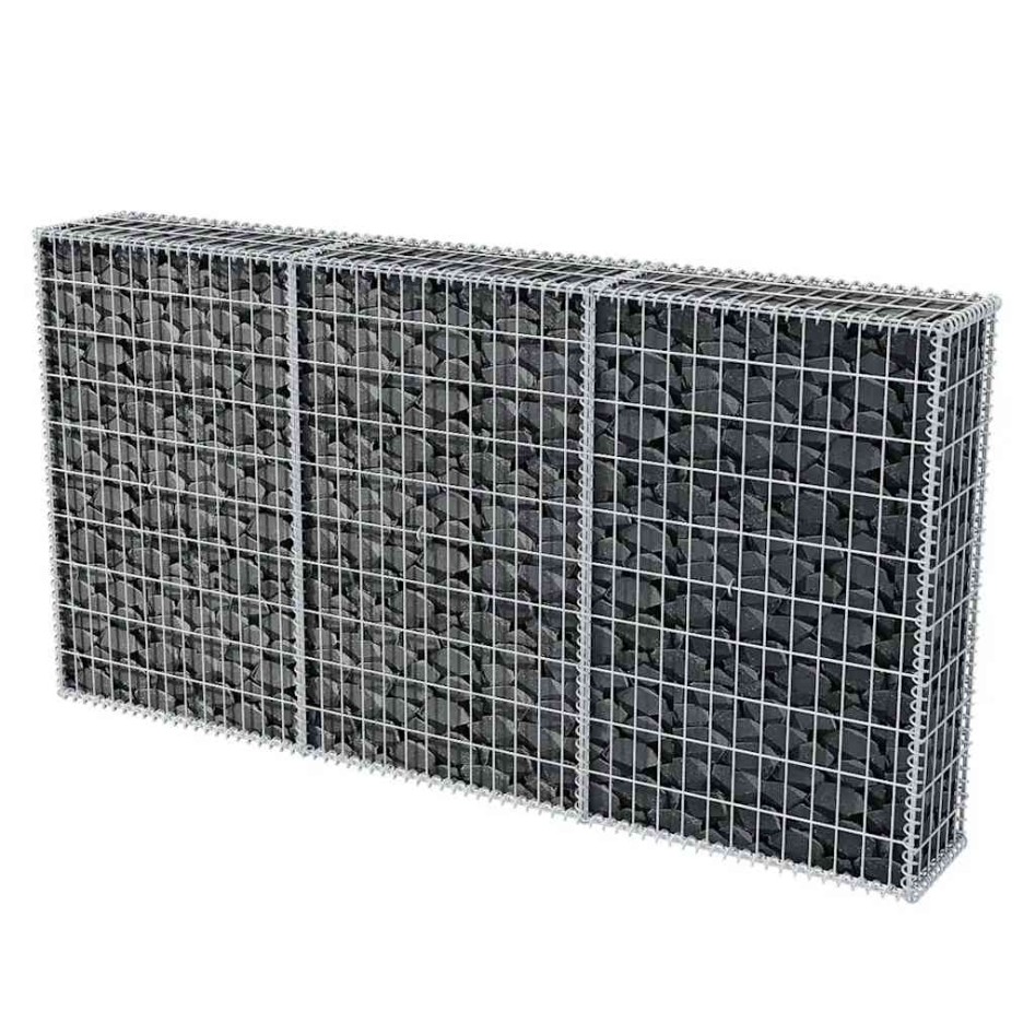Cesta de muro de gaviones acero galvanizado 200x30x100
