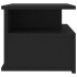 Mesitas de noche flotantes 2 uds madera negra 40x31x27