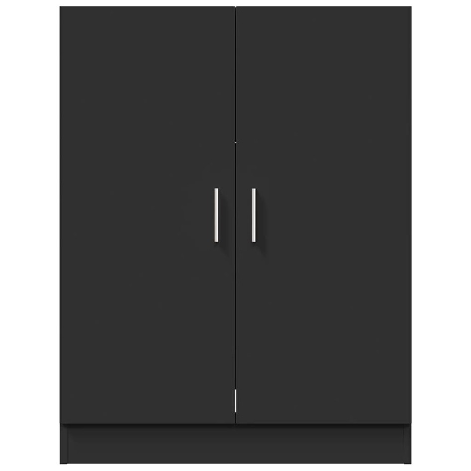 Armario de lavadora negro 71x71,5x91,5