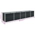 Arriate de acero galvanizado gris antracita 400x80x45