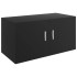 Armario de pared madera contrachapada negro 80x39x40