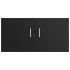 Armario de pared madera contrachapada negro 80x39x40
