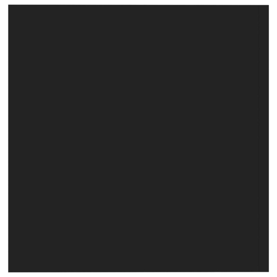 Armario de pared madera contrachapada negro 80x39x40