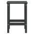 Mesa de jardín Adirondack HDPE antracita 38x38x46