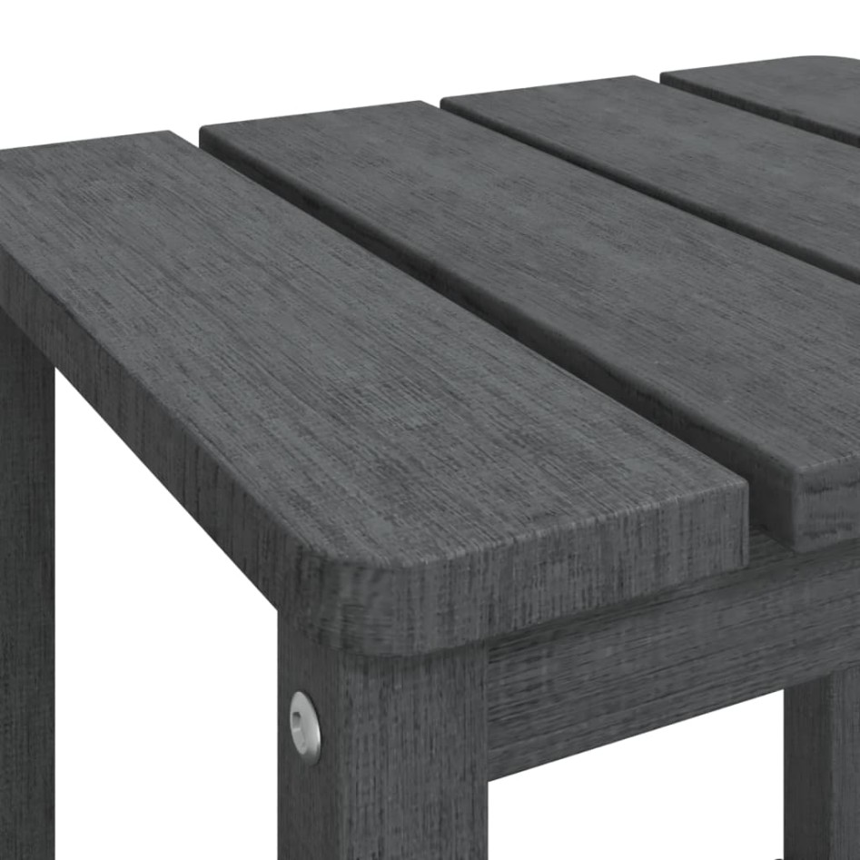 Mesa de jardín Adirondack HDPE antracita 38x38x46