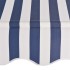 Toldo manual retráctil 350 cm azul y blanco a