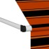 Toldo manual retráctil naranja y marrón 250