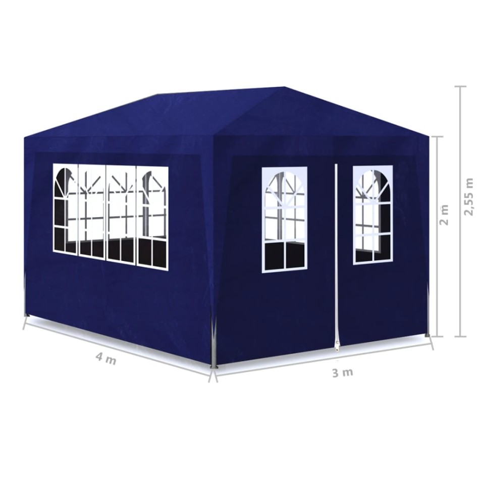 Carpa para fiestas azul 3x4