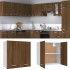 Armario colgante madera ingeniería roble marrón 60x31x60