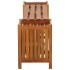 Banco de jardín con 2 jardineras acacia maciza 150x30x40