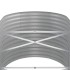 Jardinera arriate acero recubrimiento polvo plata 152x80x68