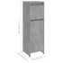 Armario de baño contrachapada gris hormigón 30x30x95