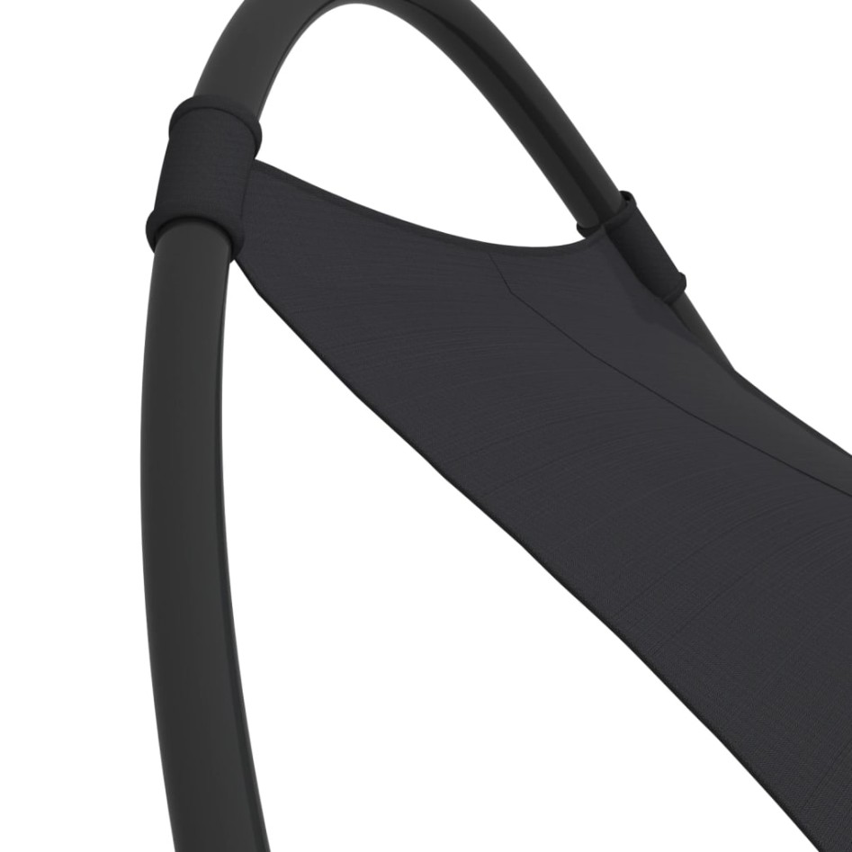 Tumbona mecedora con ruedas acero y tejido textilene