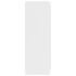 Aparador de madera contrachapada blanco 60x35x98,5