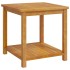 Mesa auxiliar de madera maciza de acacia 45x45x45