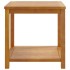 Mesa auxiliar de madera maciza de acacia 45x45x45