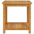 Mesa auxiliar de madera maciza de acacia 45x45x45