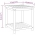 Mesa auxiliar de madera maciza de acacia 45x45x45