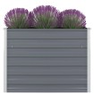 Jardinera elevada 100x100x77 cm acero galvanizado gris