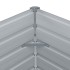 Jardinera elevada 100x100x77 cm acero galvanizado