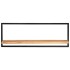 Estantes de pared 2 unidades madera maciza acacia 100x24x35