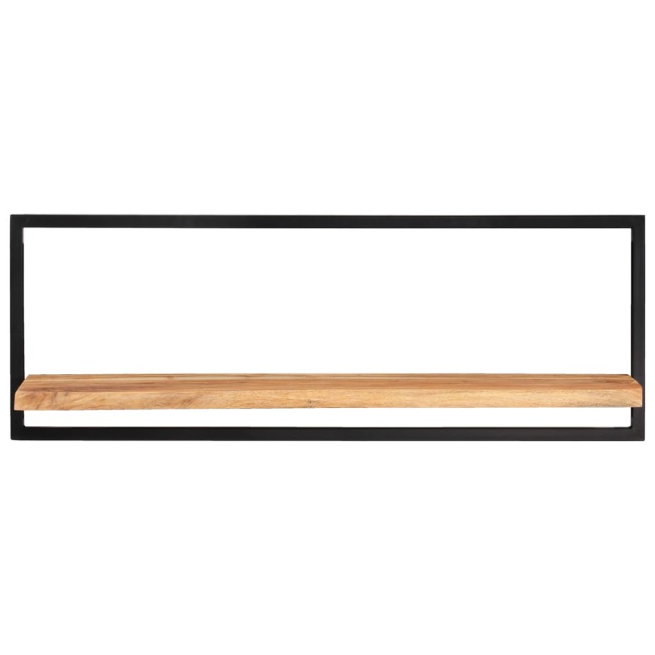 Estantes de pared 2 unidades madera maciza acacia 100x24x35