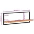 Estantes de pared 2 unidades madera maciza acacia 100x24x35