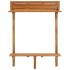 Mesa alta de balcón de madera maciza de acacia 90x37x122,5