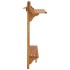 Mesa alta de balcón de madera maciza de acacia 90x37x122,5