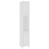 Armario de baño madera contrachapada blanco 30x30x183,5