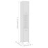 Armario de baño madera contrachapada blanco 30x30x183,5
