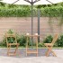 Mesa plegable de jardín de madera maciza de acacia 60x75
