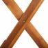 Mesa plegable de jardín de madera maciza de acacia 60x75