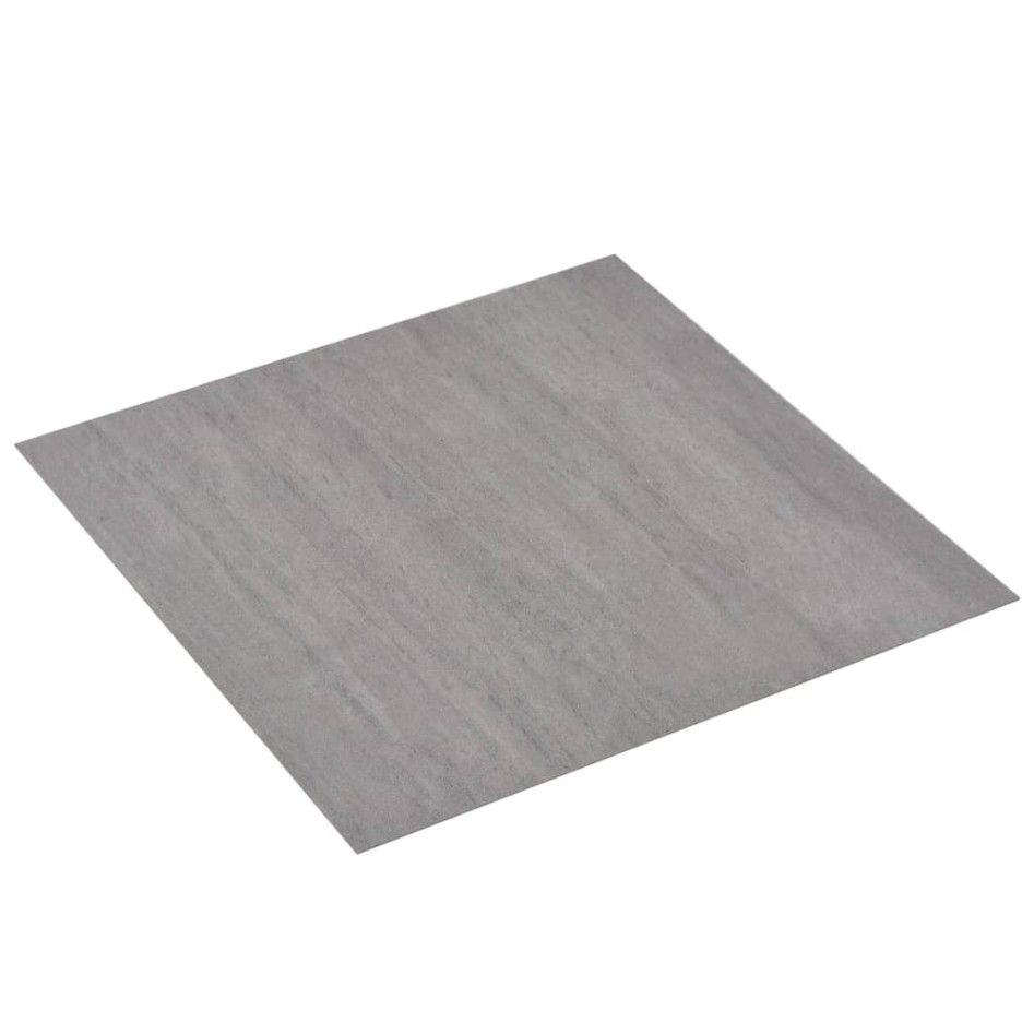 Lamas para suelo autoadhesivas PVC gris punteado 5,11