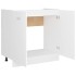 Armario bajo fregadero madera ingeniería blanco 80x46x81,5