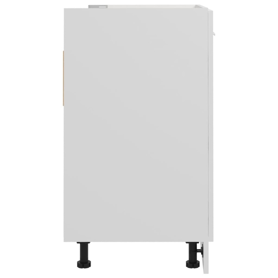 Armario bajo fregadero madera ingeniería blanco 80x46x81,5