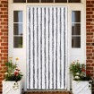 Cortina mosquitera gris y blanco chenilla 90x220 cm