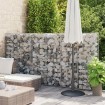 Muro de gaviones con cubiertas acero galvanizado 100x20x150 cm