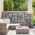 Muro de gaviones con cubiertas acero galvanizado 100x20x150