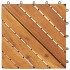Baldosas de terraza 10 uds madera maciza de acacia 30x30