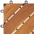 Baldosas de terraza 10 uds madera maciza de acacia 30x30