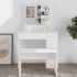 Tocador con espejo blanco 86,5x35x136