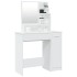 Tocador con espejo blanco 86,5x35x136
