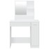 Tocador con espejo blanco 86,5x35x136