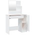 Tocador con espejo blanco 86,5x35x136