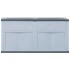 Caja de almacenamiento de jardín 320 L gris y