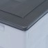 Caja de almacenamiento de jardín 320 L gris y